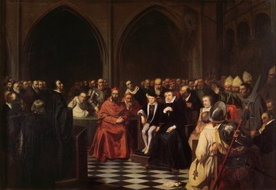 Il Colloquio di Poissy nel 1561, 1840 da Joseph Nicolas Robert Fleury